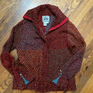 Vintage zip up cardigan sweater